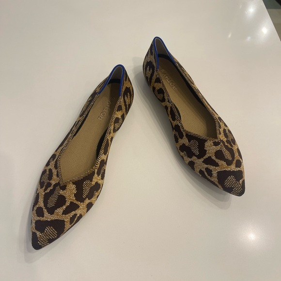 Rothy's The Point Leopard Print Flats size 10 - Picture 9 of 11